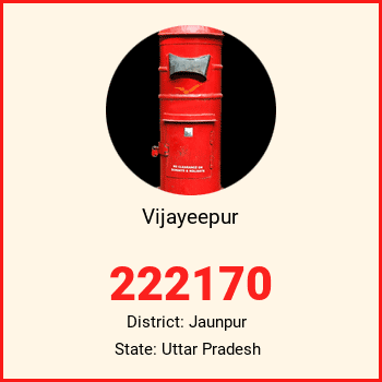 Vijayeepur pin code, district Jaunpur in Uttar Pradesh