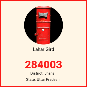 Lahar Gird pin code, district Jhansi in Uttar Pradesh