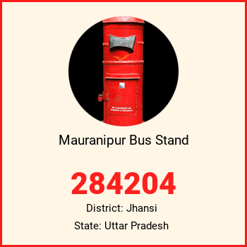 Mauranipur Bus Stand pin code, district Jhansi in Uttar Pradesh