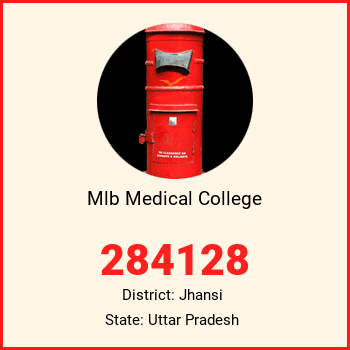 Mlb Medical College pin code, district Jhansi in Uttar Pradesh