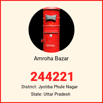 Amroha Bazar pin code, district Jyotiba Phule Nagar in Uttar Pradesh