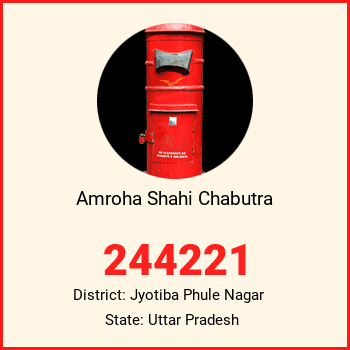 Amroha Shahi Chabutra pin code, district Jyotiba Phule Nagar in Uttar Pradesh