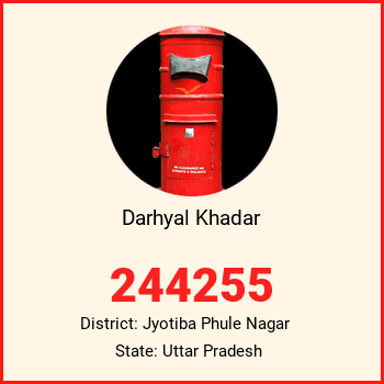 Darhyal Khadar pin code, district Jyotiba Phule Nagar in Uttar Pradesh