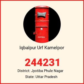 Iqbalpur Urf Kamelpor pin code, district Jyotiba Phule Nagar in Uttar Pradesh