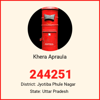 Khera Apraula pin code, district Jyotiba Phule Nagar in Uttar Pradesh
