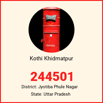 Kothi Khidmatpur pin code, district Jyotiba Phule Nagar in Uttar Pradesh