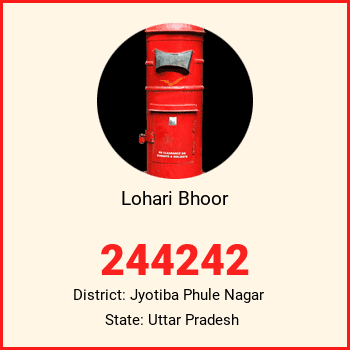 Lohari Bhoor pin code, district Jyotiba Phule Nagar in Uttar Pradesh
