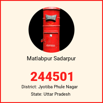 Matlabpur Sadarpur pin code, district Jyotiba Phule Nagar in Uttar Pradesh