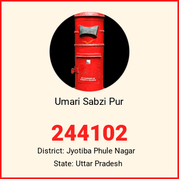 Umari Sabzi Pur pin code, district Jyotiba Phule Nagar in Uttar Pradesh