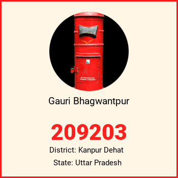 Gauri Bhagwantpur pin code, district Kanpur Dehat in Uttar Pradesh
