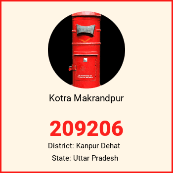 Kotra Makrandpur pin code, district Kanpur Dehat in Uttar Pradesh