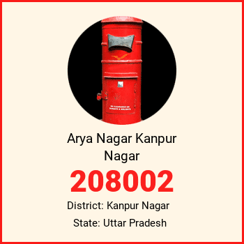 Arya Nagar Kanpur Nagar pin code, district Kanpur Nagar in Uttar Pradesh