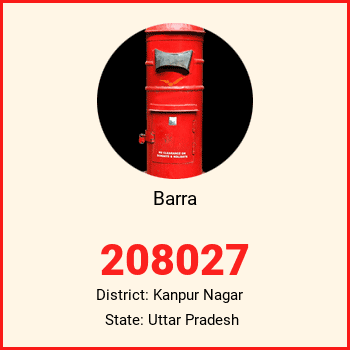 Barra pin code, district Kanpur Nagar in Uttar Pradesh