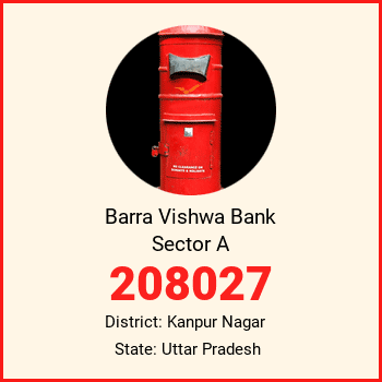 Barra Vishwa Bank Sector A pin code, district Kanpur Nagar in Uttar Pradesh