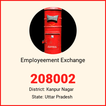 Employeement Exchange pin code, district Kanpur Nagar in Uttar Pradesh