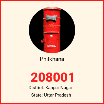 Philkhana pin code, district Kanpur Nagar in Uttar Pradesh