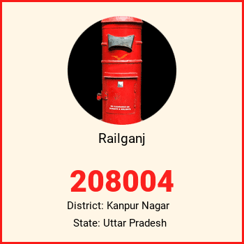 Railganj pin code, district Kanpur Nagar in Uttar Pradesh
