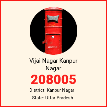 Vijai Nagar Kanpur Nagar pin code, district Kanpur Nagar in Uttar Pradesh