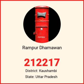 Rampur Dhamawan pin code, district Kaushambi in Uttar Pradesh