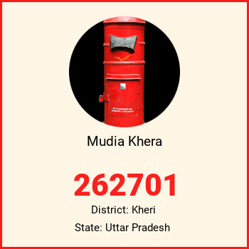 Mudia Khera pin code, district Kheri in Uttar Pradesh