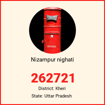Nizampur nighati pin code, district Kheri in Uttar Pradesh