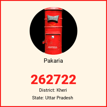 Pakaria pin code, district Kheri in Uttar Pradesh