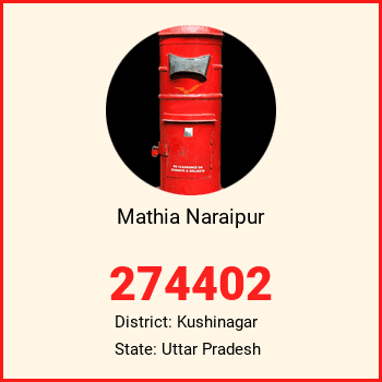 Mathia Naraipur pin code, district Kushinagar in Uttar Pradesh