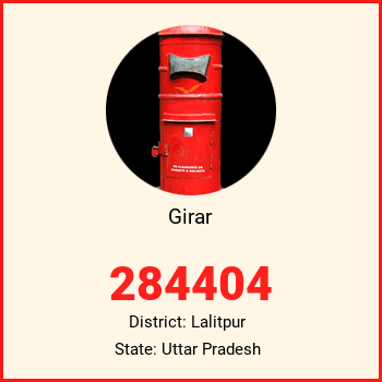 Girar pin code, district Lalitpur in Uttar Pradesh