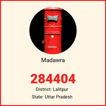 Madawra pin code, district Lalitpur in Uttar Pradesh