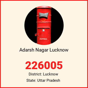 Adarsh Nagar Lucknow pin code, district Lucknow in Uttar Pradesh
