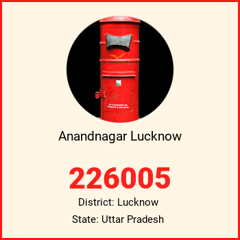 Anandnagar Lucknow pin code, district Lucknow in Uttar Pradesh