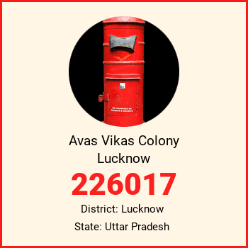 Avas Vikas Colony Lucknow pin code, district Lucknow in Uttar Pradesh