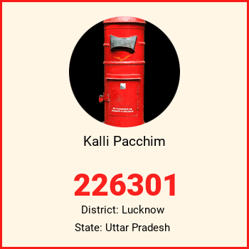 Kalli Pacchim pin code, district Lucknow in Uttar Pradesh
