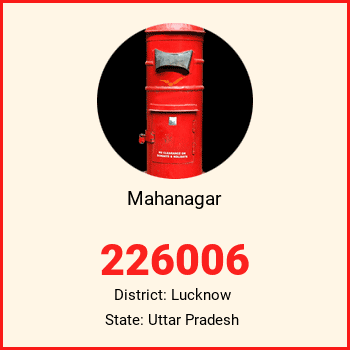 Mahanagar pin code, district Lucknow in Uttar Pradesh