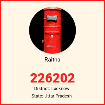 Raitha pin code, district Lucknow in Uttar Pradesh