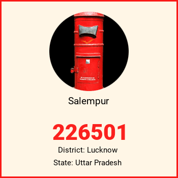 Salempur pin code, district Lucknow in Uttar Pradesh