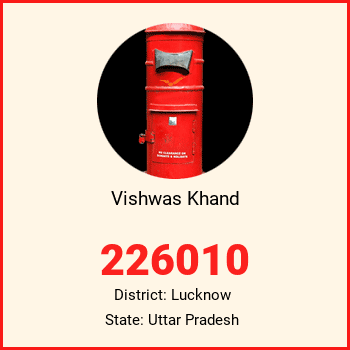 Vishwas Khand pin code, district Lucknow in Uttar Pradesh
