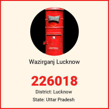 Wazirganj Lucknow pin code, district Lucknow in Uttar Pradesh