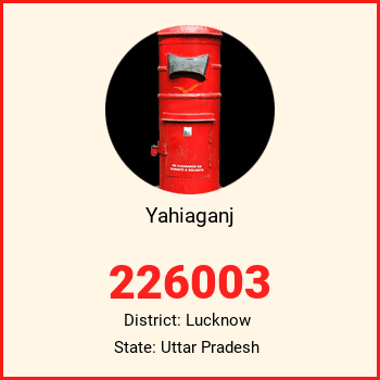 Yahiaganj pin code, district Lucknow in Uttar Pradesh