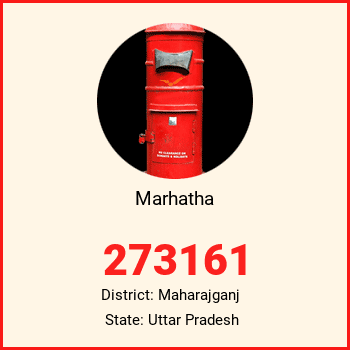 Marhatha pin code, district Maharajganj in Uttar Pradesh