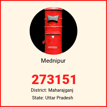 Mednipur pin code, district Maharajganj in Uttar Pradesh