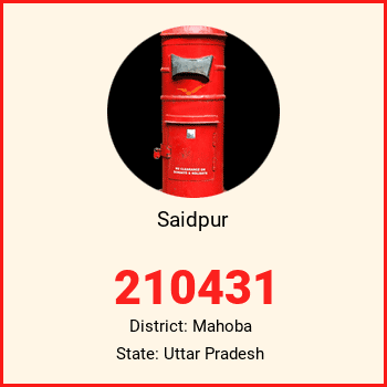 Saidpur pin code, district Mahoba in Uttar Pradesh