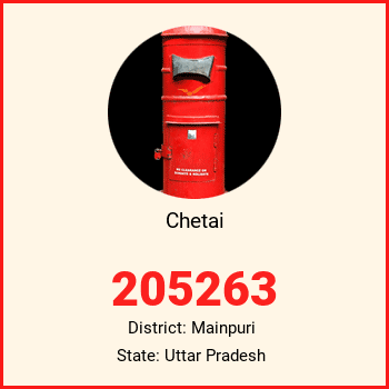 Chetai pin code, district Mainpuri in Uttar Pradesh