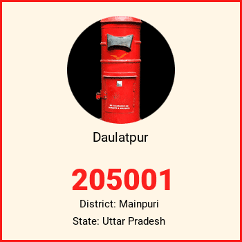 Daulatpur pin code, district Mainpuri in Uttar Pradesh