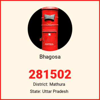 Bhagosa pin code, district Mathura in Uttar Pradesh
