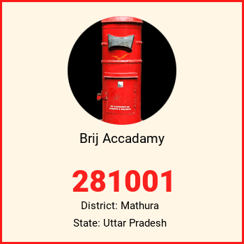 Brij Accadamy pin code, district Mathura in Uttar Pradesh