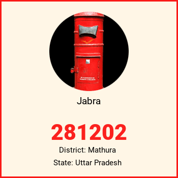 Jabra pin code, district Mathura in Uttar Pradesh