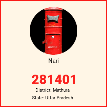 Nari pin code, district Mathura in Uttar Pradesh