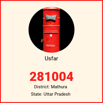 Usfar pin code, district Mathura in Uttar Pradesh