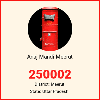 Anaj Mandi Meerut pin code, district Meerut in Uttar Pradesh